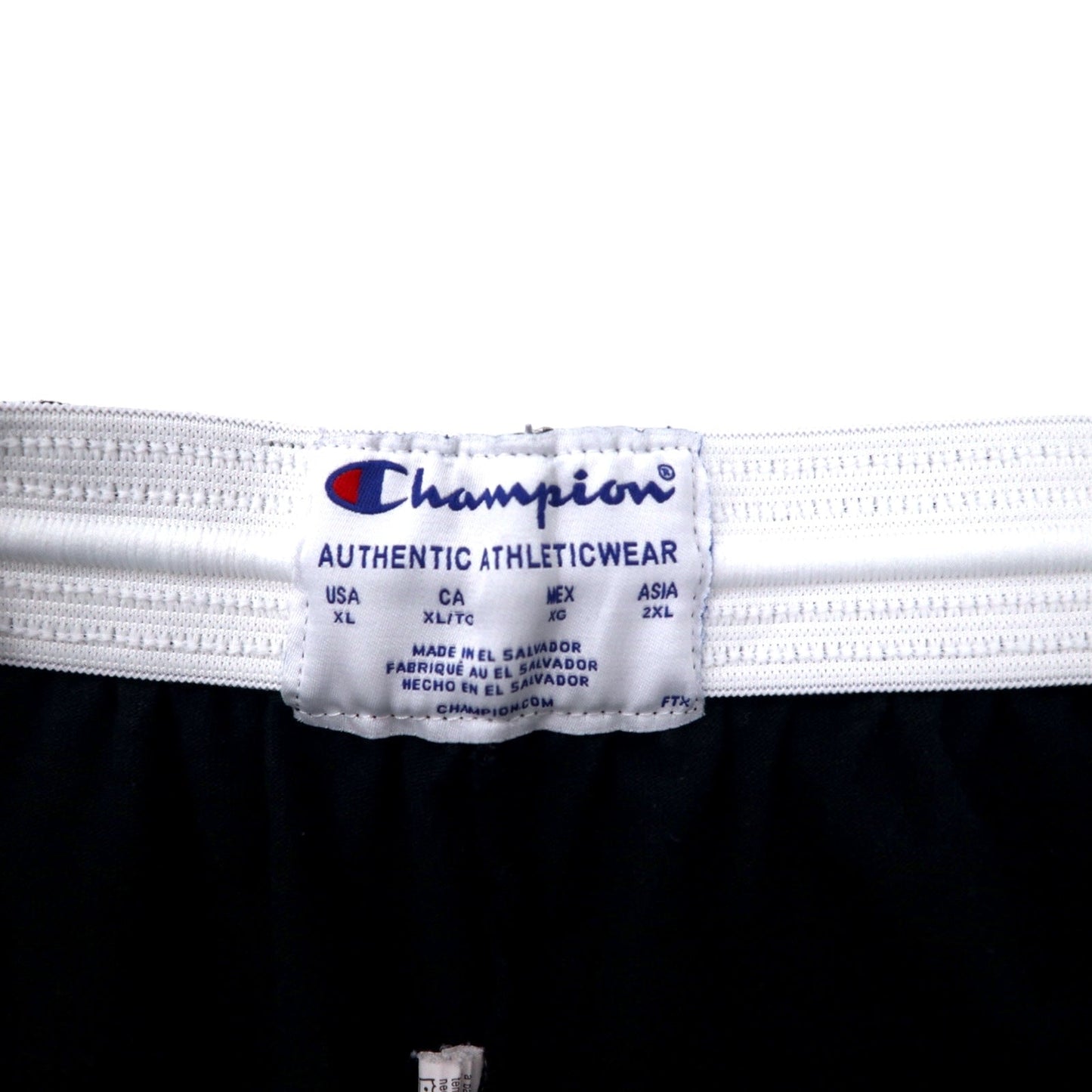 Champion イージー ショートパンツ ハーフパンツ XL ブラック コットン エルサルバドル製