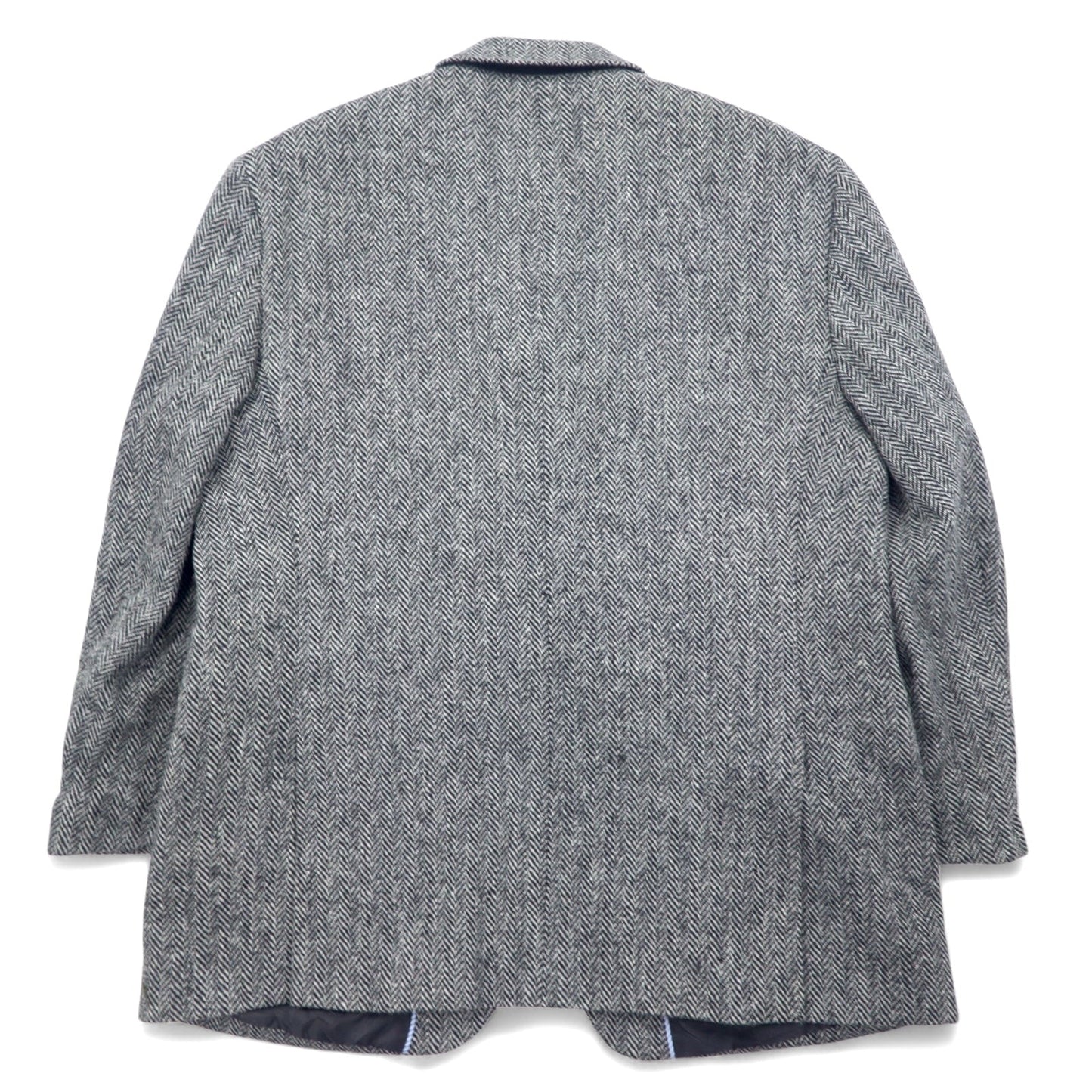 Harris Tweed × STAFFORD ツイード テーラードジャケット L グレー ウール CLASSIC FIT メキシコ製