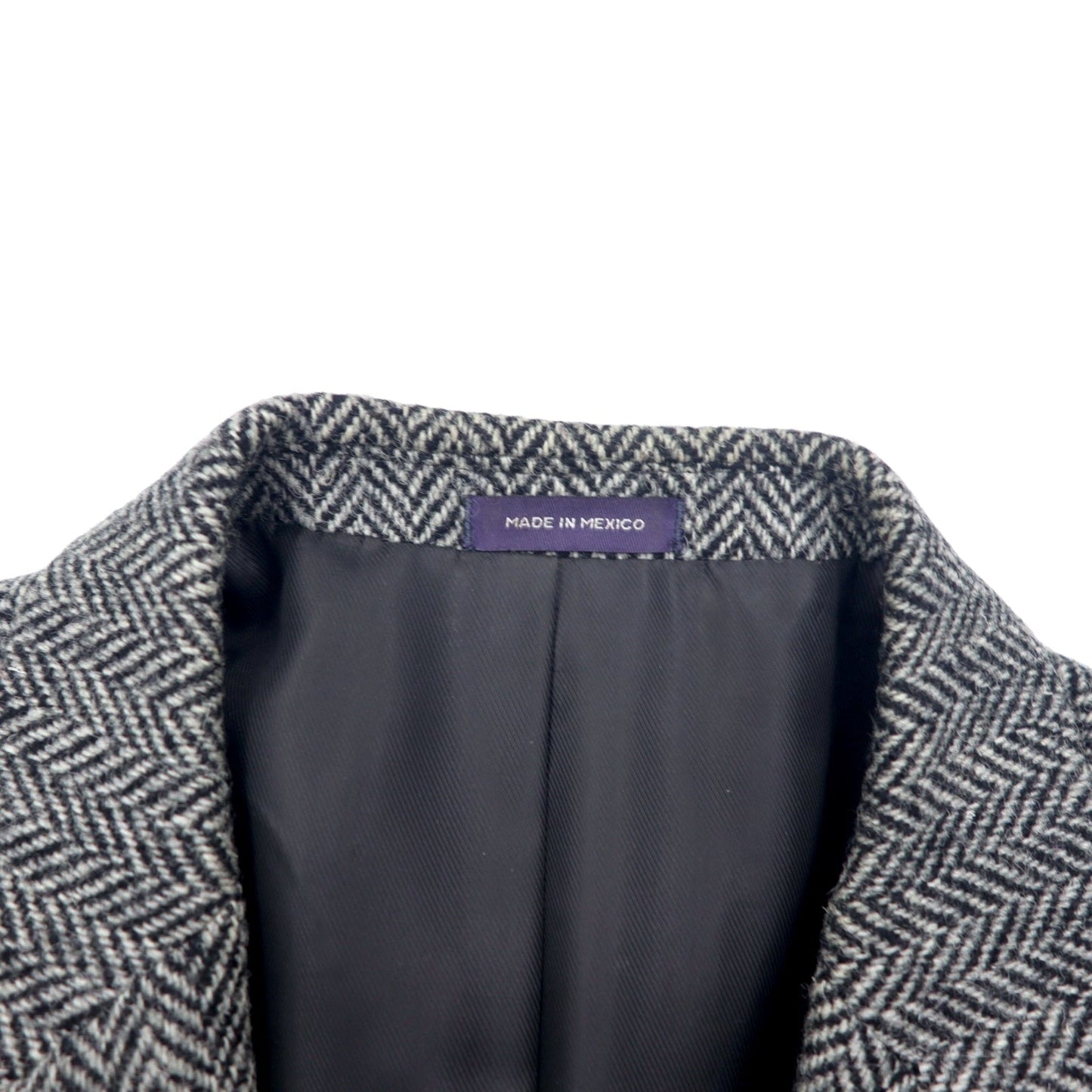 Harris Tweed × STAFFORD ツイード テーラードジャケット L グレー ウール CLASSIC FIT メキシコ製