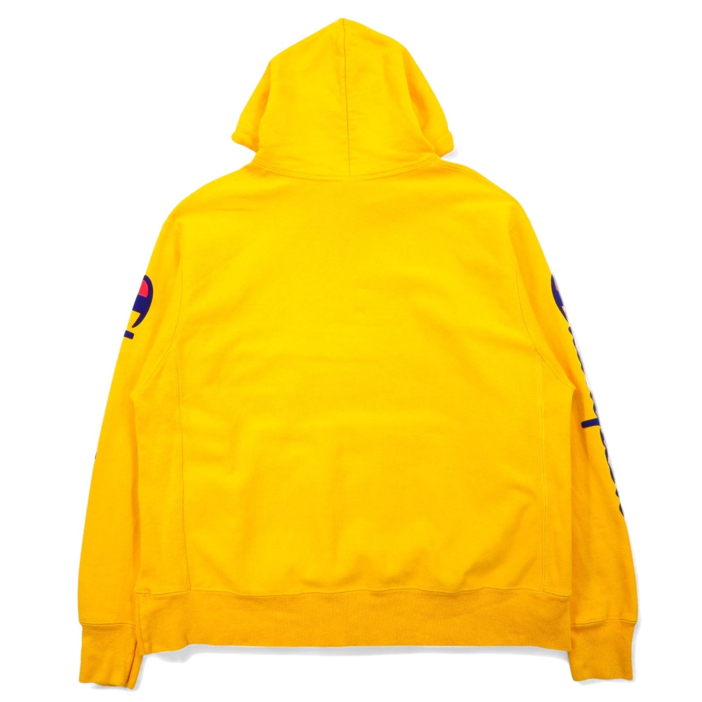 Champion リバースウィーブ REVERSE WEAVE プルオーバー パーカー XL イエロー コットン 青単タグ 復刻 ホンジュラス製