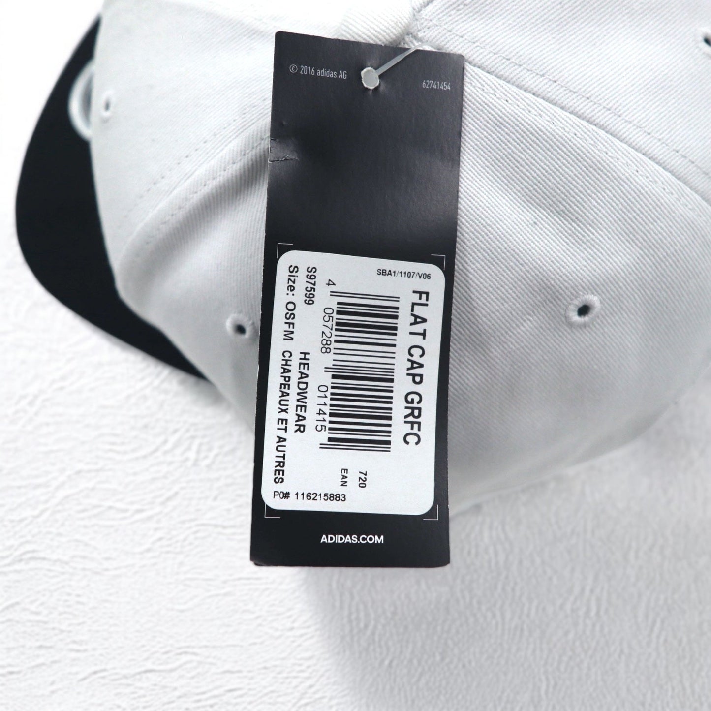adidas ベースボールキャップ スナップバック 58cm ホワイト UPF 50+ S97599 未使用品
