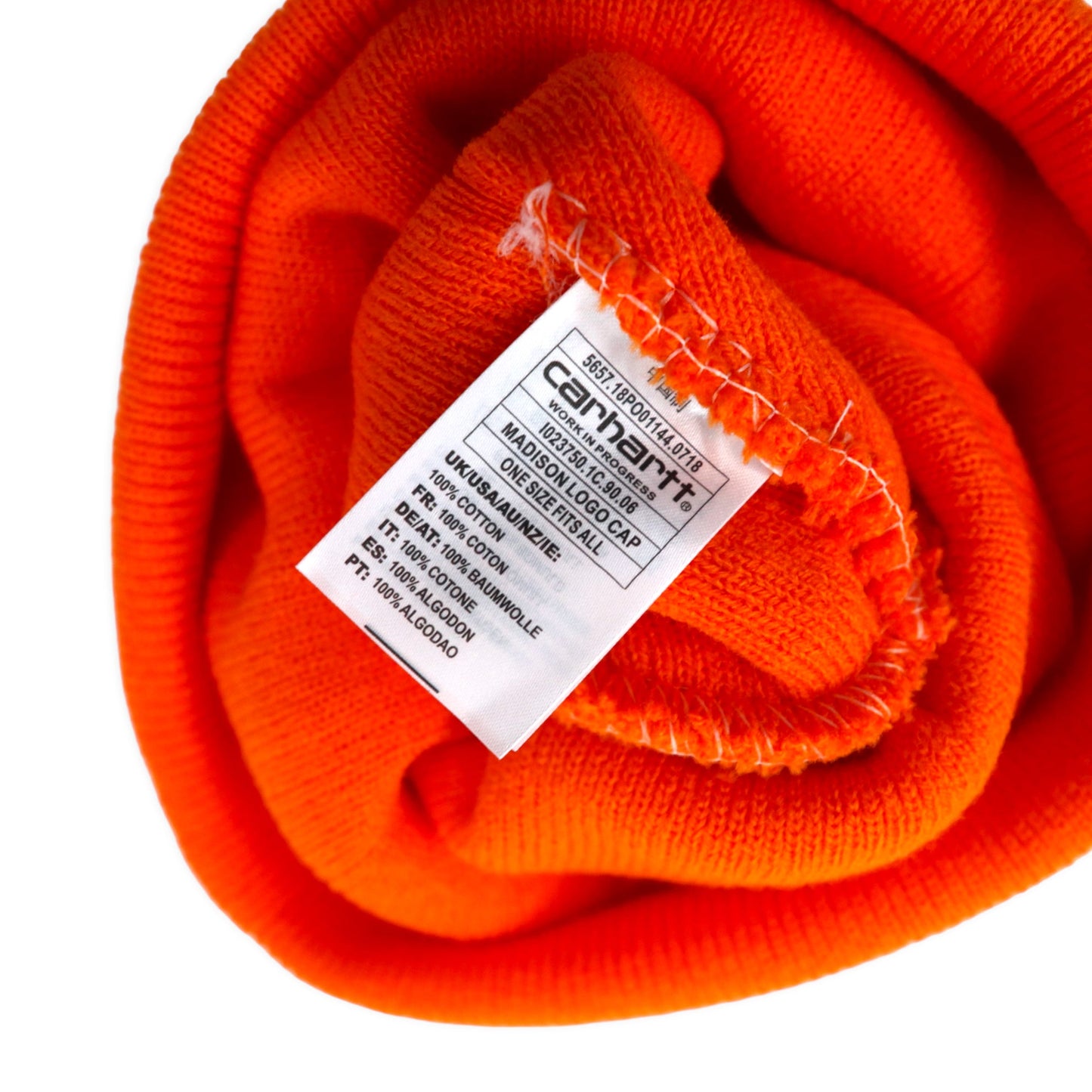 carhartt ビーニー ニット帽 ONE オレンジ コットン
