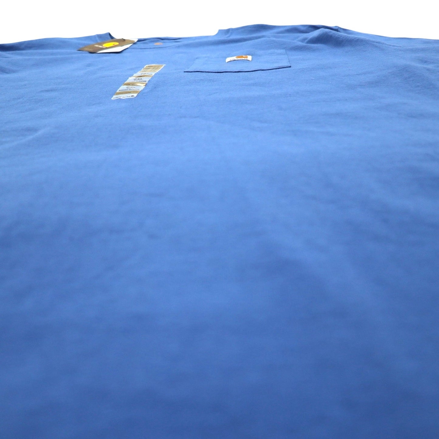 carhartt オリジナルフィット ポケット Tシャツ 2XL ブルー ORIGINAL FIT コットン K87 未使用品