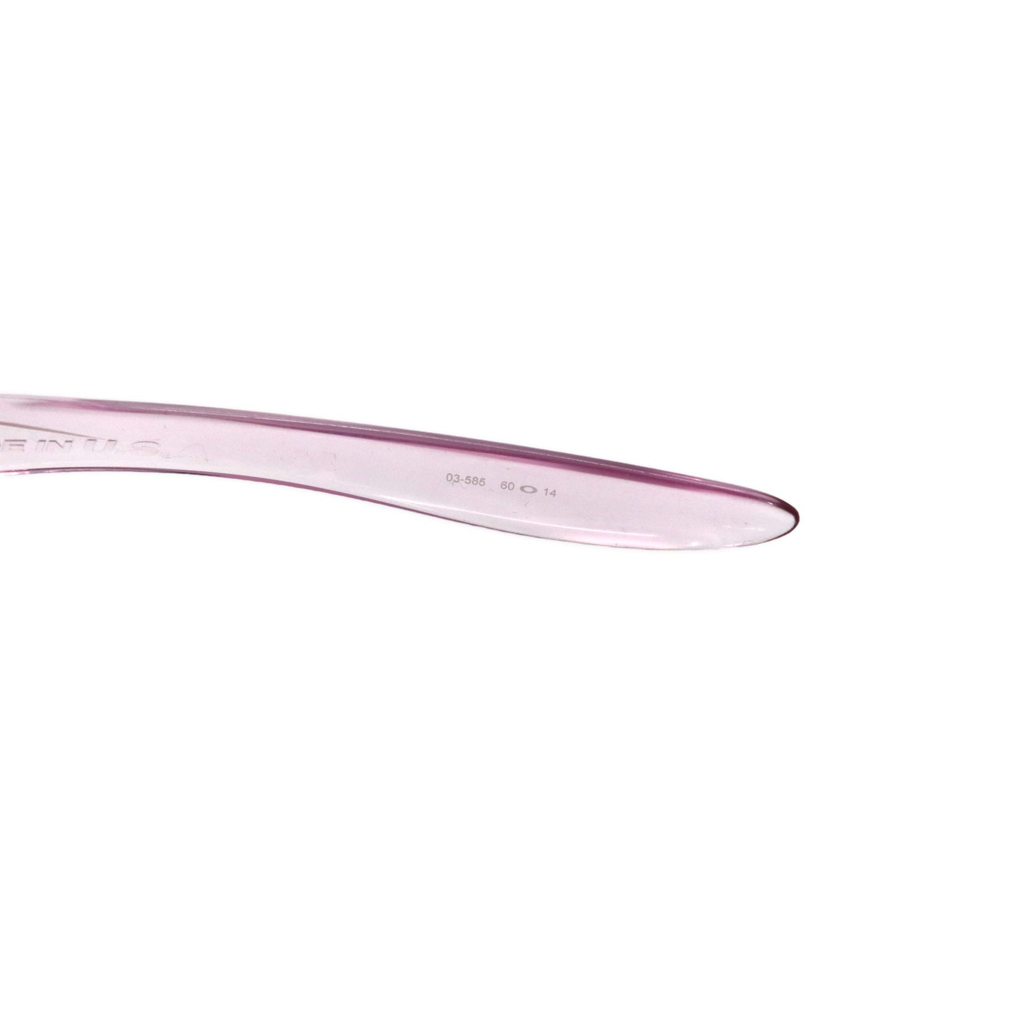 OAKLEY USA製 クリア サングラス スクエア スポーツ speechless 03-585 60-14