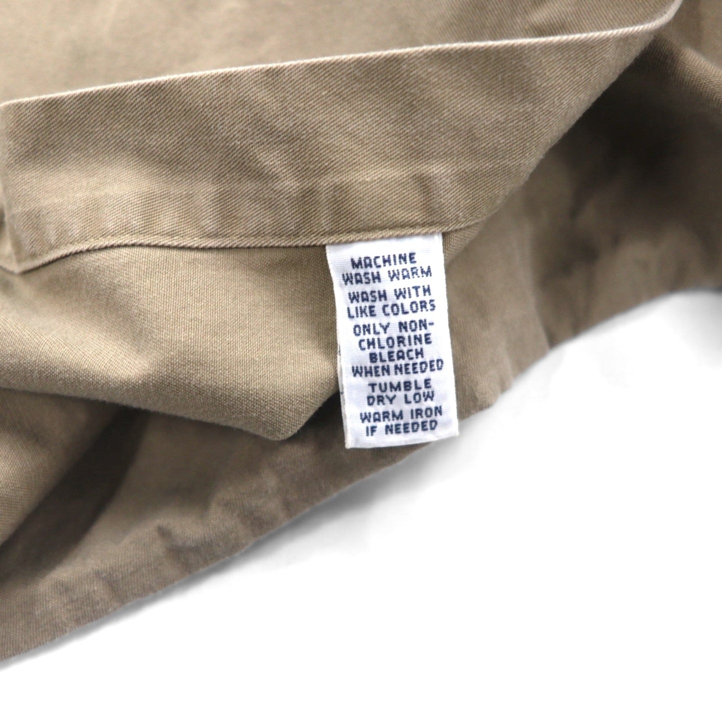 Polo by Ralph Lauren 90年代 ビッグサイズ 半袖 シャツ 2XL ベージュ コットン 胸ポケット