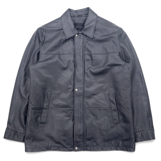 RETREAT レザー カーコート Thinsulate INSULATION 中綿 ジャケット L ブラック レザー ライナー着脱式