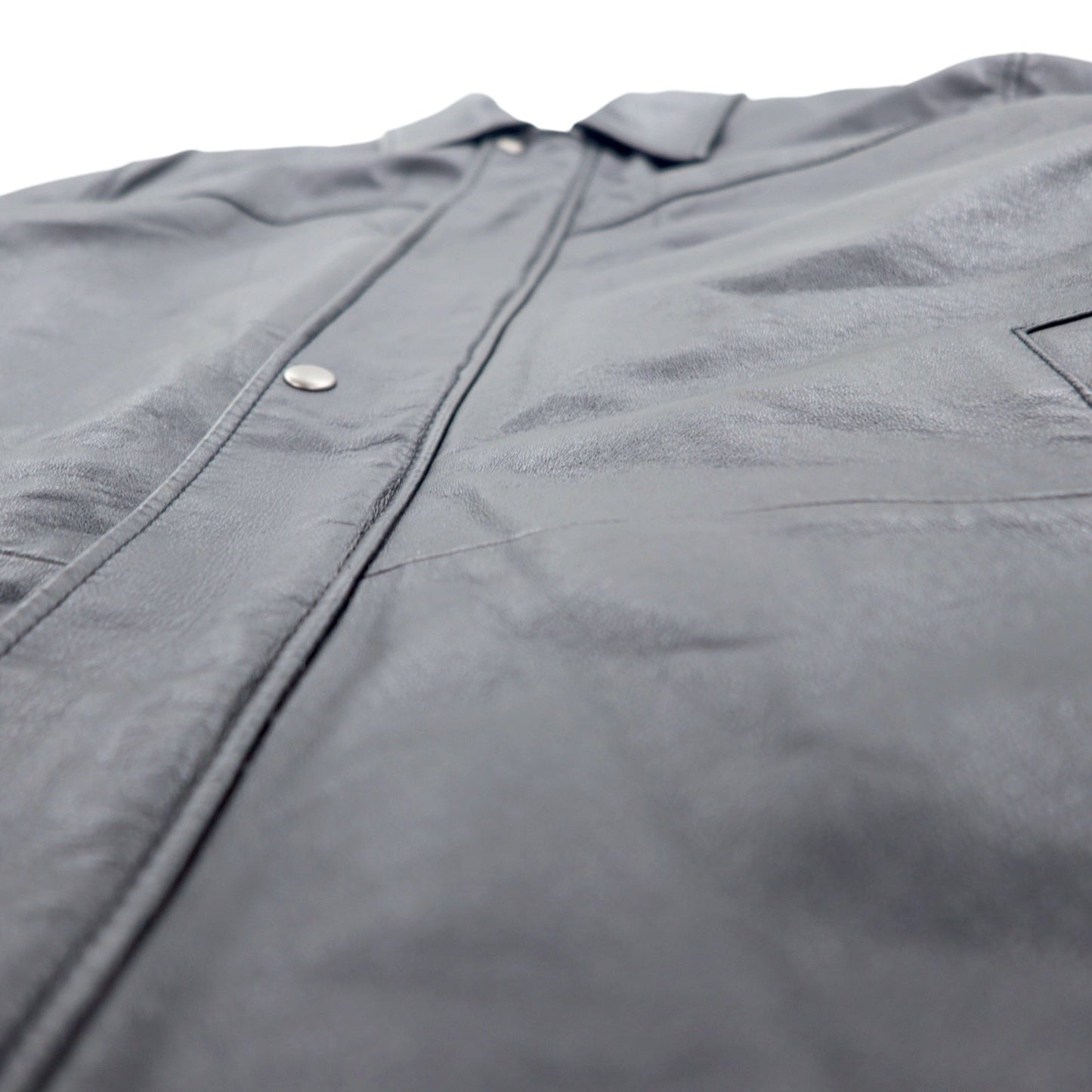 RETREAT レザー カーコート Thinsulate INSULATION 中綿 ジャケット L ブラック レザー ライナー着脱式