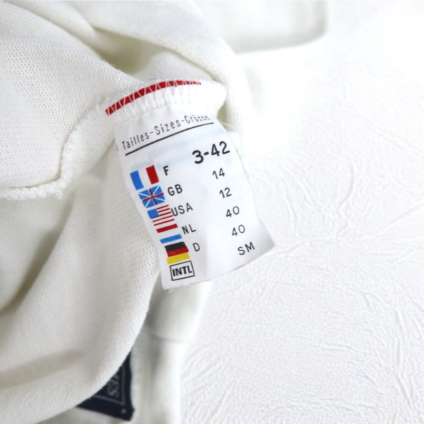 SAINT JAMES フランス製 ボートネック バスクシャツ M ホワイト コットン