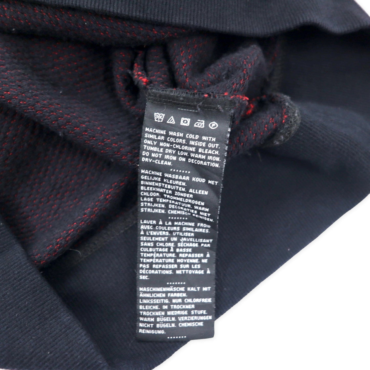 HARLEY DAVIDSON ロゴ刺繍 スウェット L レッド コットン ビッグサイズ