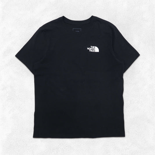 THE NORTH FACE バックロゴプリント Tシャツ L ブラック コットン US規格