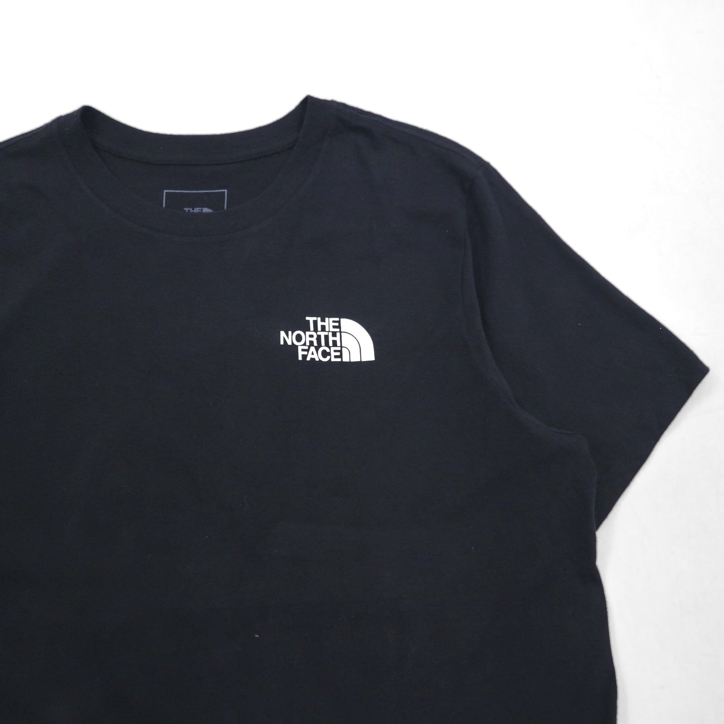 THE NORTH FACE バックロゴプリント Tシャツ L ブラック コットン US規格