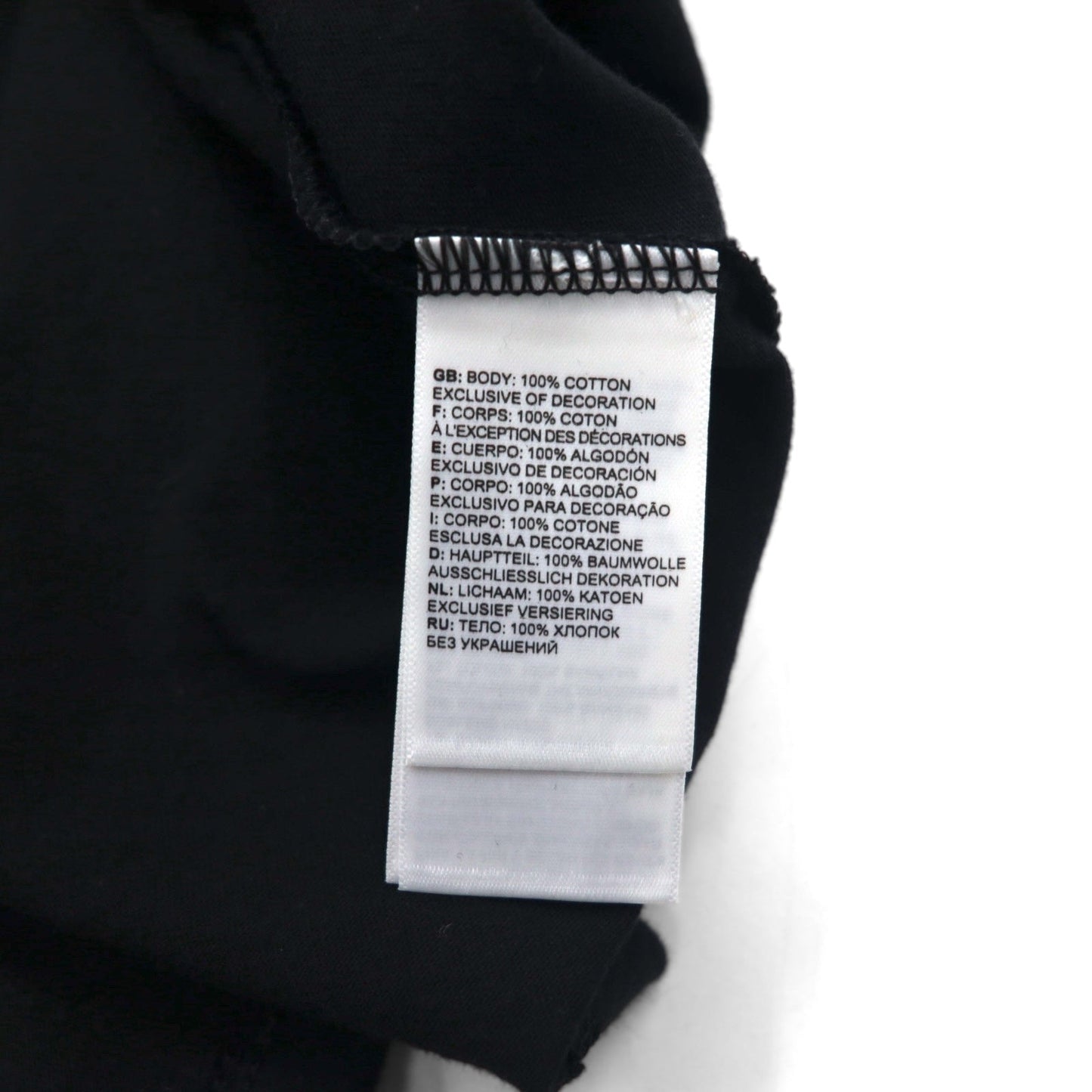 THE NORTH FACE バックロゴプリント Tシャツ L ブラック コットン US規格