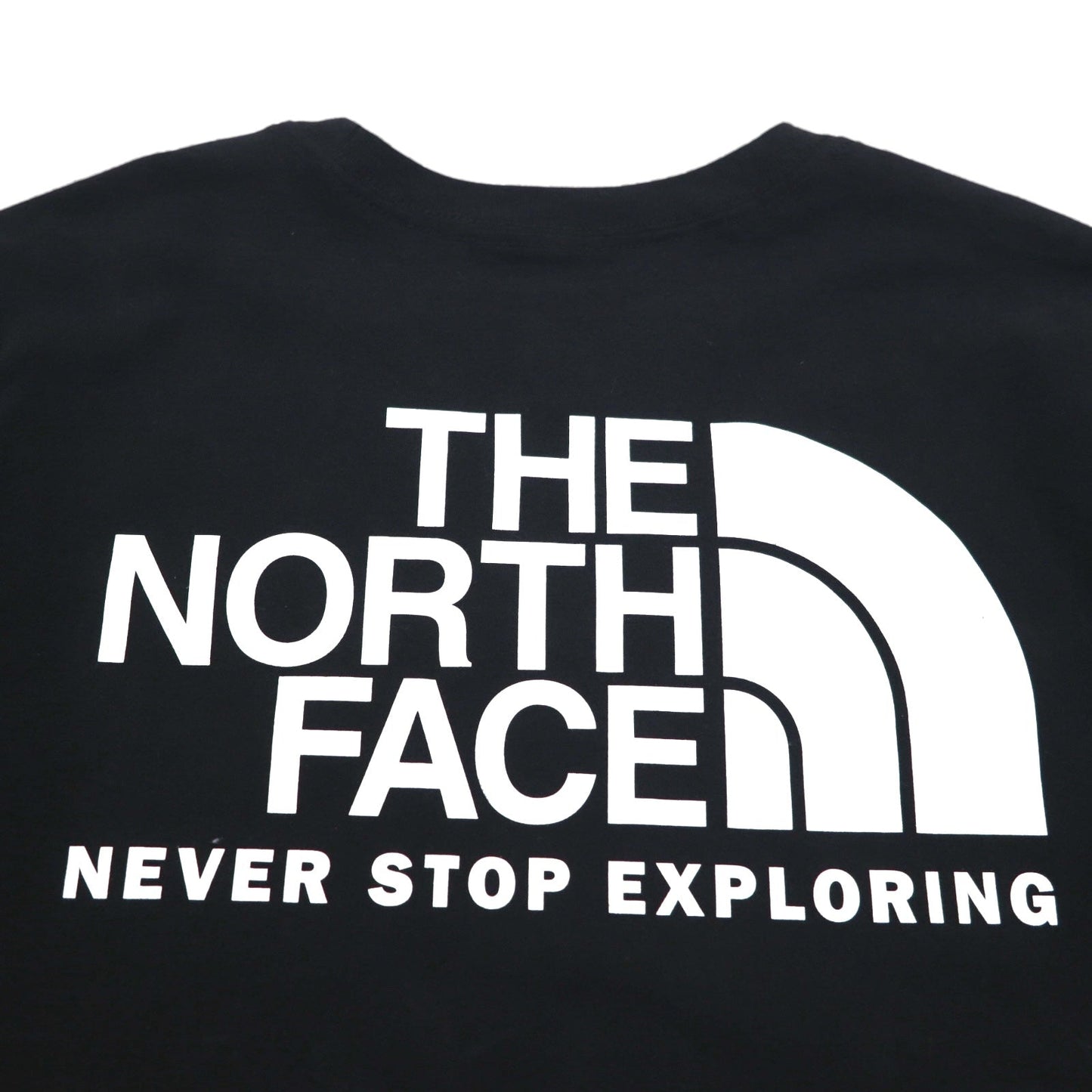 THE NORTH FACE バックロゴプリント Tシャツ L ブラック コットン US規格
