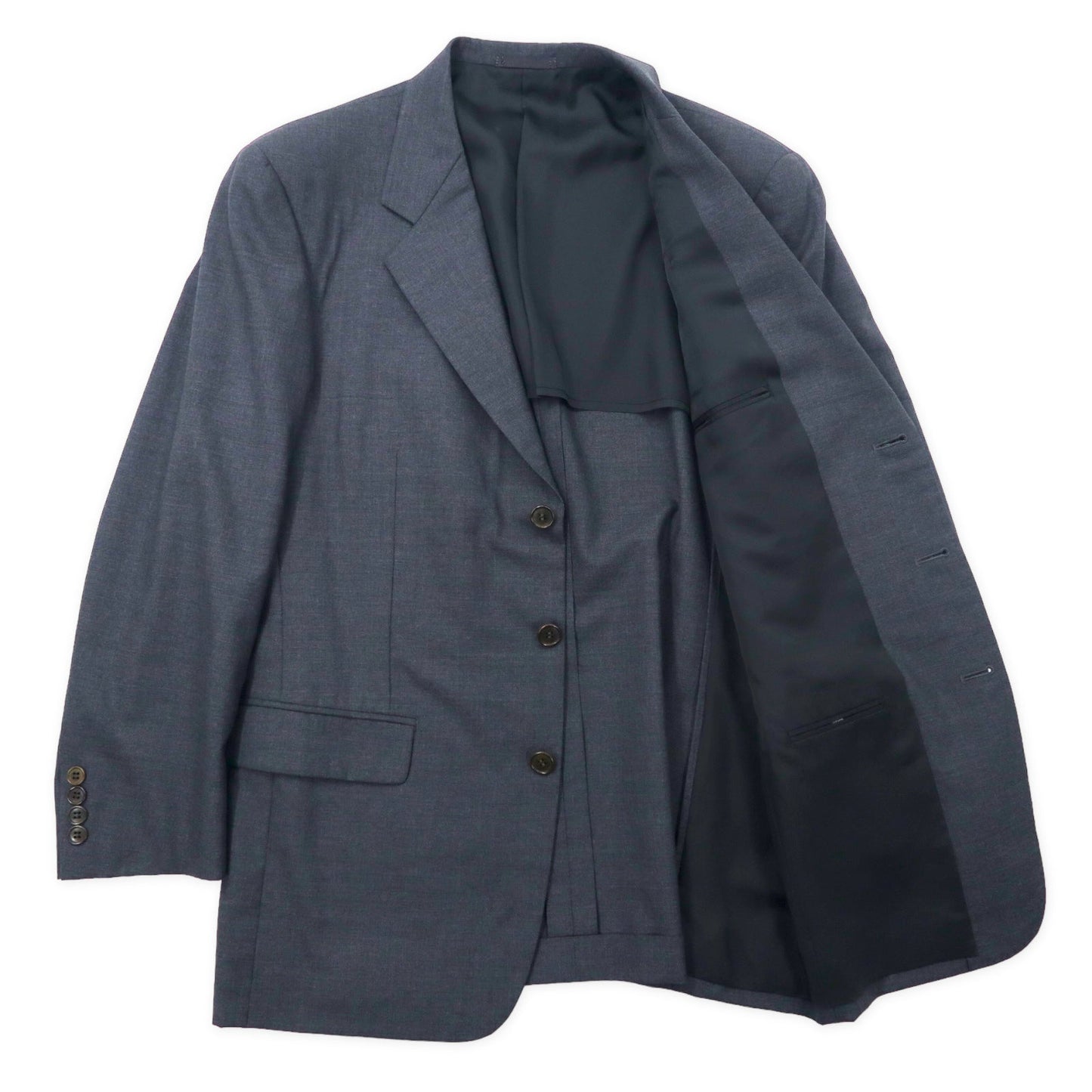 Paul Smith 3B スーツ セットアップ L グレー ウール ツータック