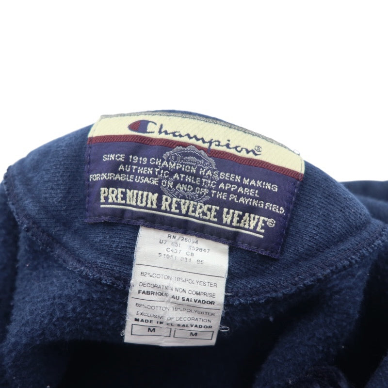 Champion PREMIUM リバースウィーブ REVERSE WEAVE プルオーバー パーカー M ネイビー コットン WALPOLE BASKETBALL エルサルバドル製