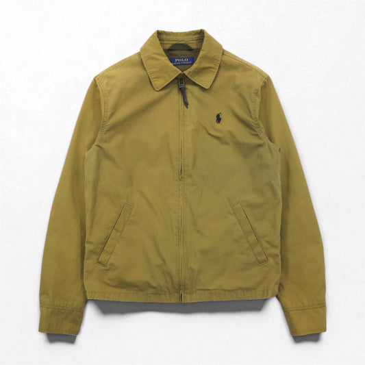 POLO RALPH LAUREN スウィングトップ ハリントンジャケット M カーキ コットン TALONジップ スモールポニー刺繍