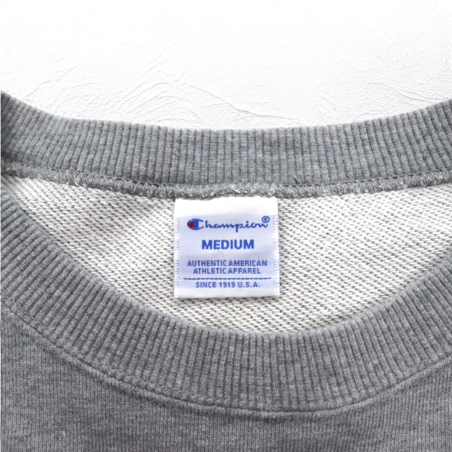 Champion クルーネック スウェット M グレー コットン ロゴプリント C3-H004