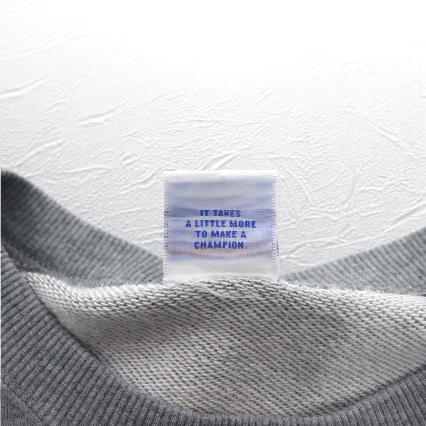 Champion クルーネック スウェット M グレー コットン ロゴプリント C3-H004