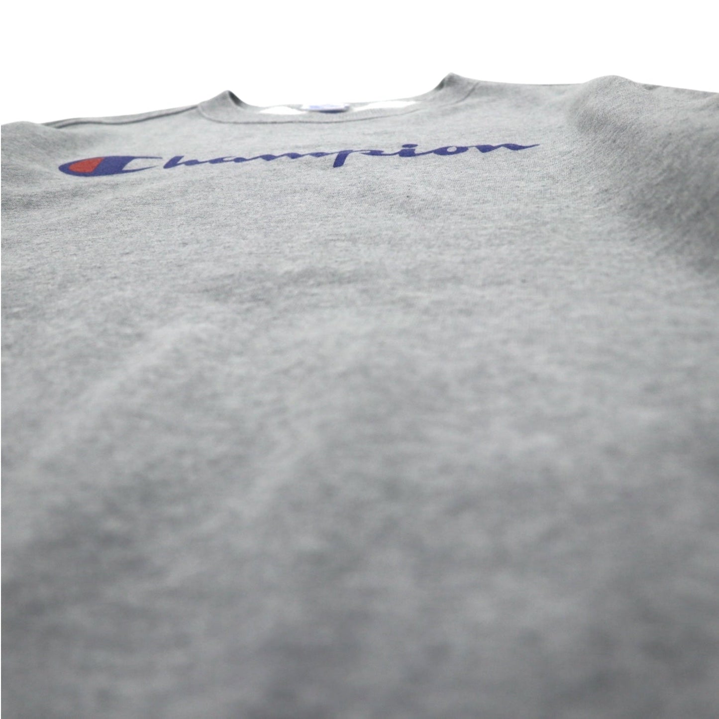 Champion クルーネック スウェット M グレー コットン ロゴプリント C3-H004