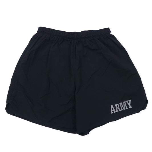 US ARMY 米軍 トレーニングショーツ M ブラック ポリエステル ミリタリー