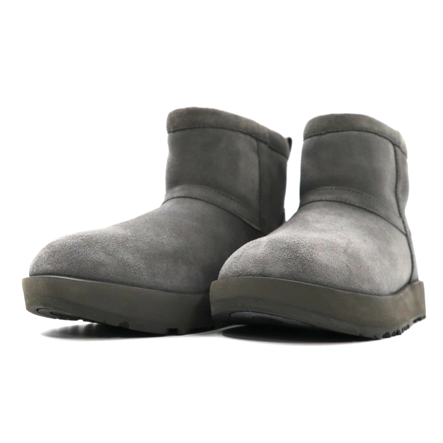 UGG ショート ムートンブーツ 22cm グレー 羊革 vibramソール 撥水加工 Classic Mini Waterproof 1019643