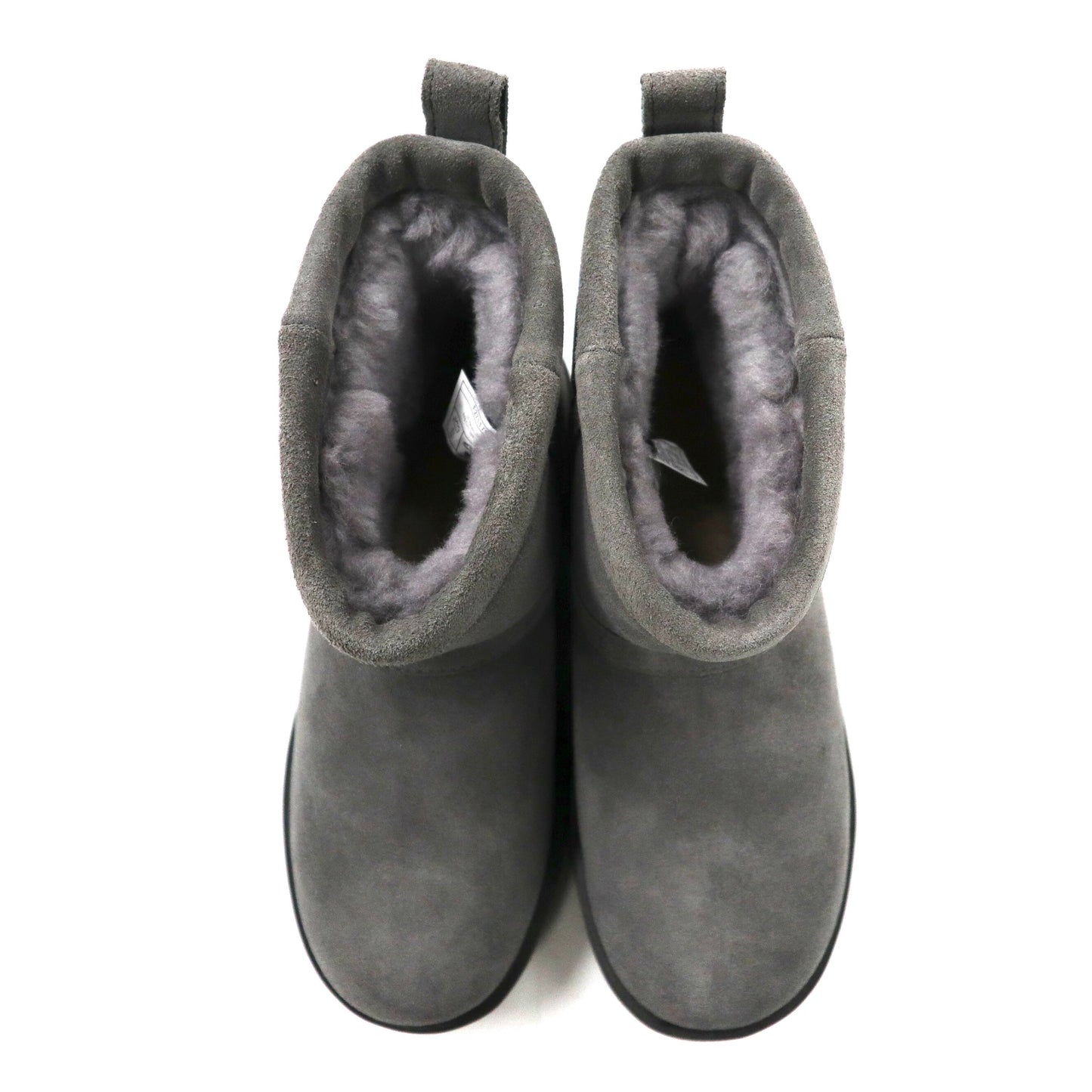 UGG ショート ムートンブーツ 22cm グレー 羊革 vibramソール 撥水加工 Classic Mini Waterproof 1019643