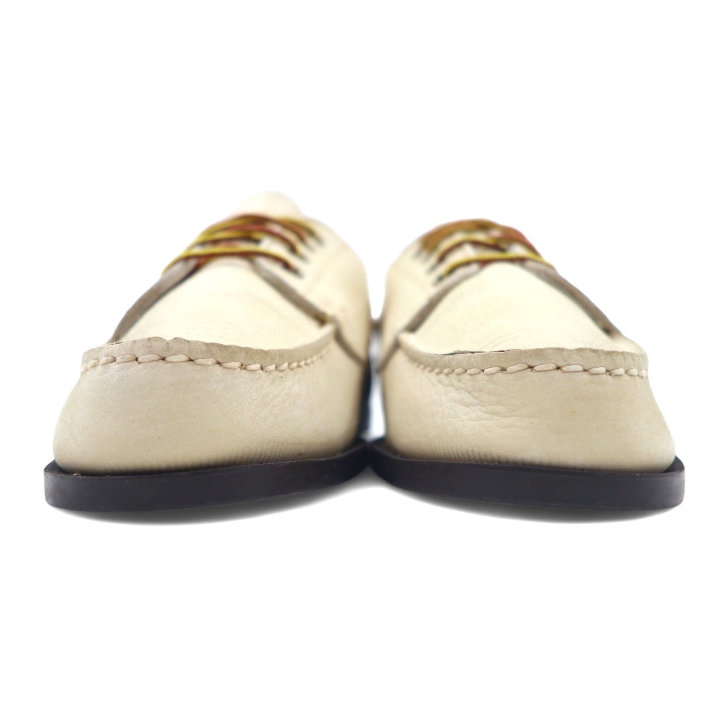 G.H.BASS デッキシューズ 28.5cm ベージュ レザー 1034