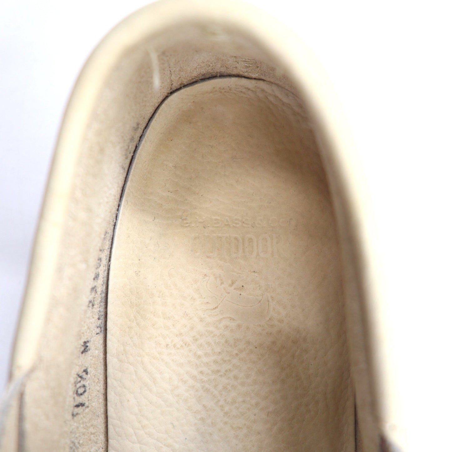 G.H.BASS デッキシューズ 28.5cm ベージュ レザー 1034