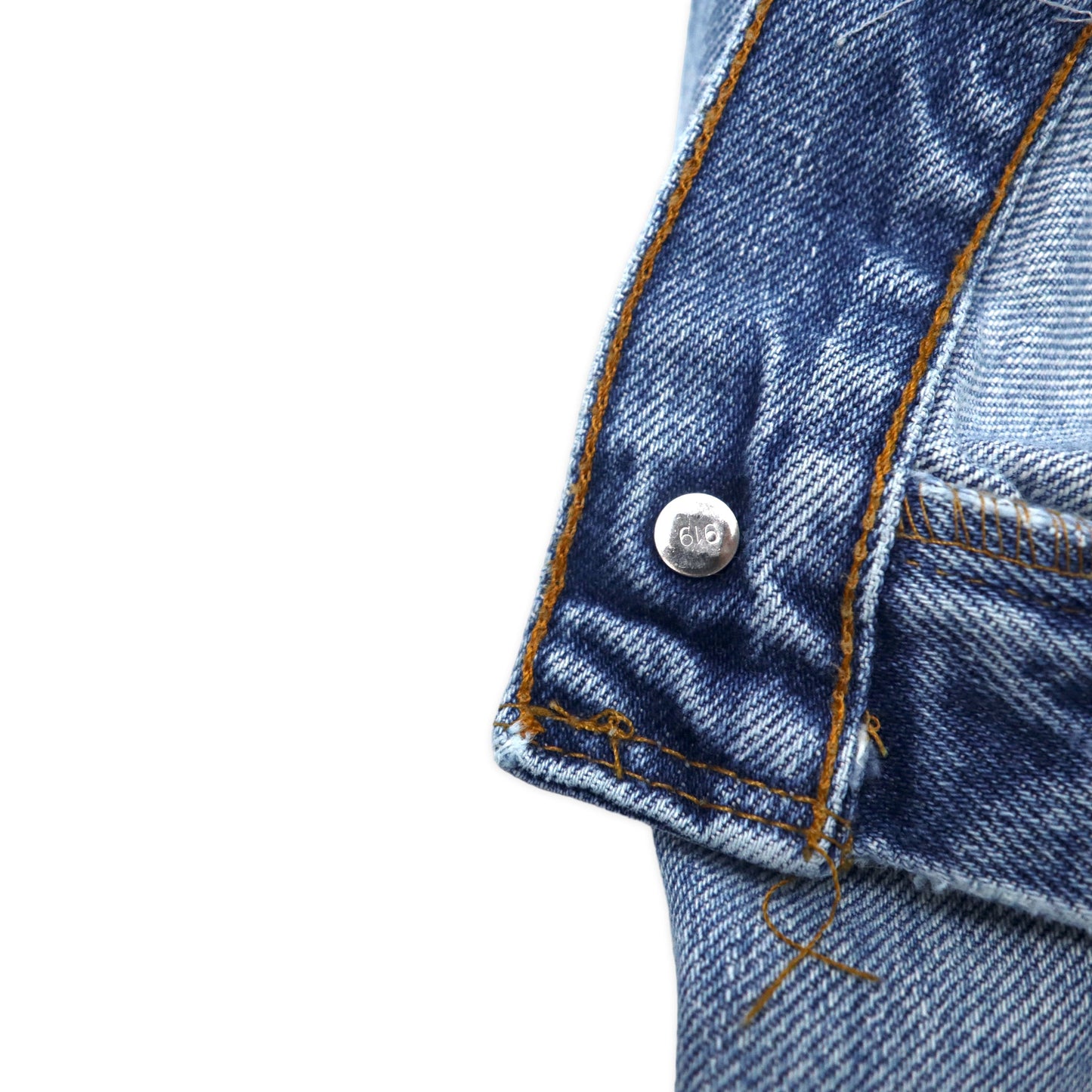 Levi's 550 リラックスフィット テーパード デニムパンツ 42 ブルー アイスウォッシュ サスペンダーボタン 550-4891 ビッグサイズ メキシコ製