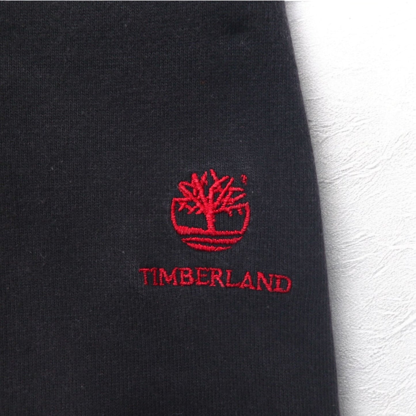 Timberland レースアップ スウェット XL ブラック コットン ロゴ刺繍