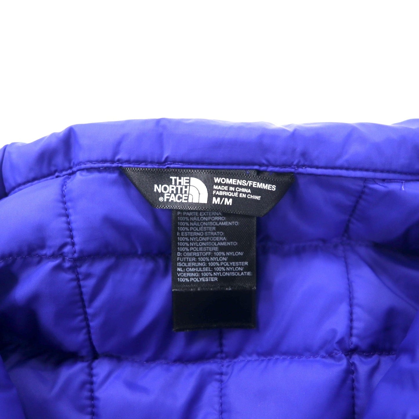 THE NORTH FACE サーモボールジャケット 中綿 M ブルー ナイロン PRIMALOFT US規格