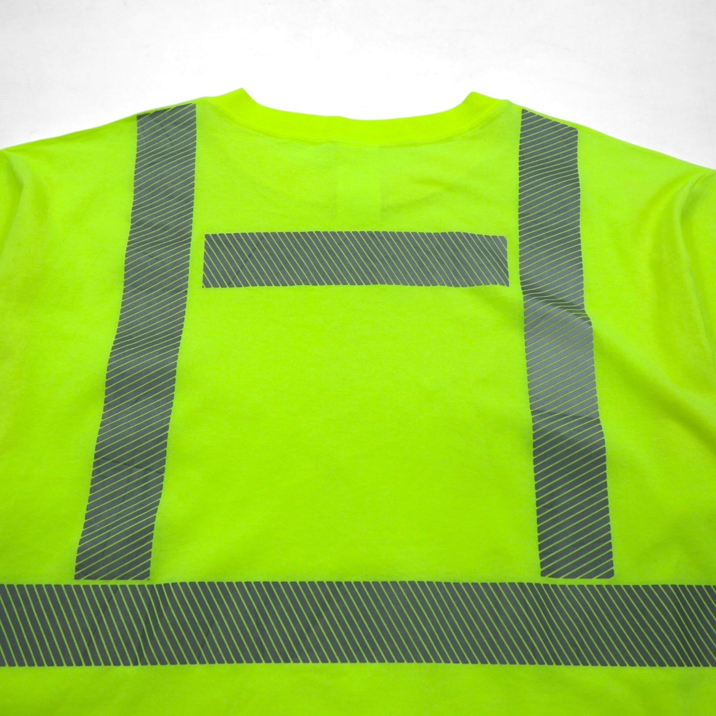 USA製 UNIQUE SOURCE リフレクター ワーク Tシャツ Safety Tee 3XL イエロー コットン ポリエステル