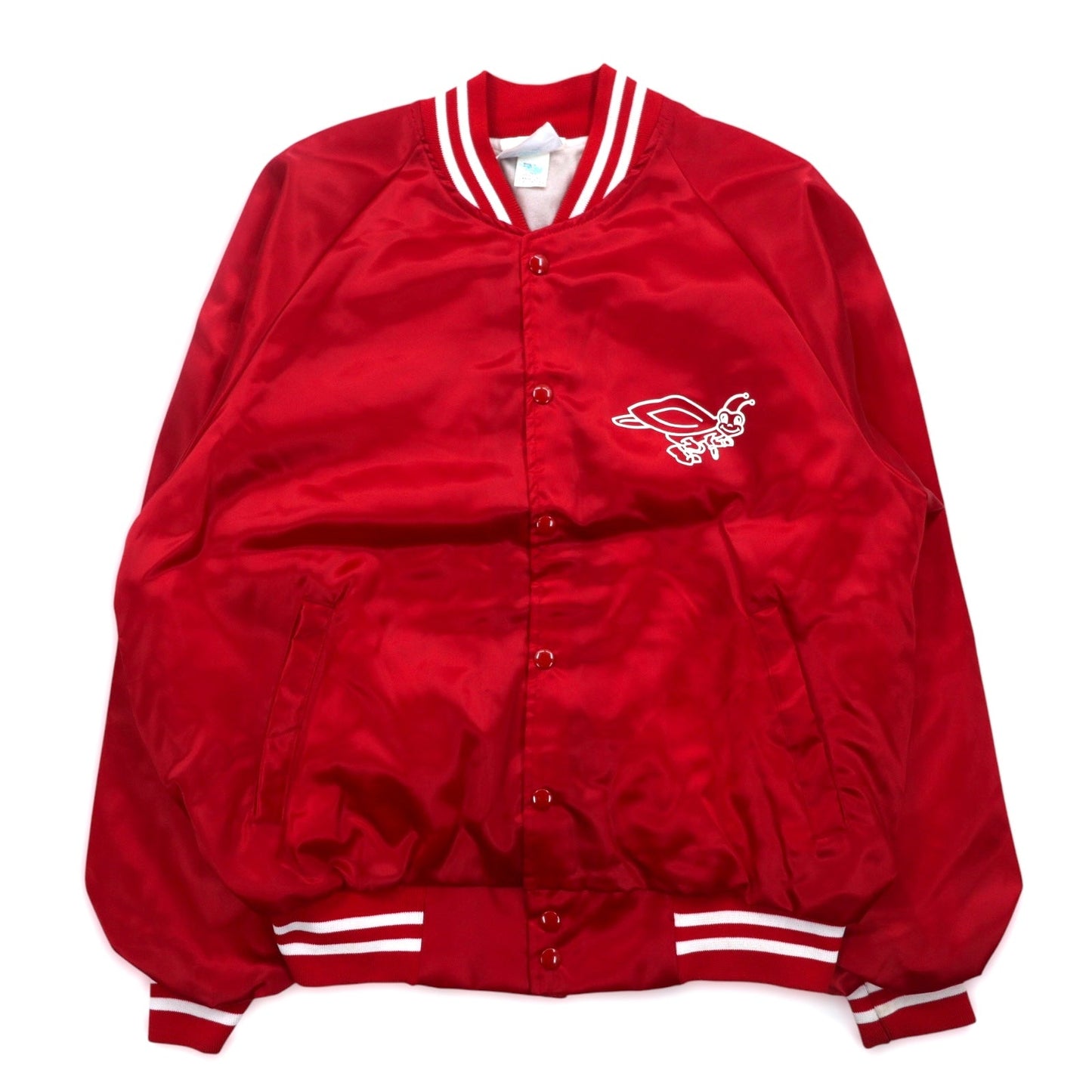 USA製 90年代 HARTWELL JACKETS スタジャン L レッド ナイロン バックプリント Katy-Did Kloggers