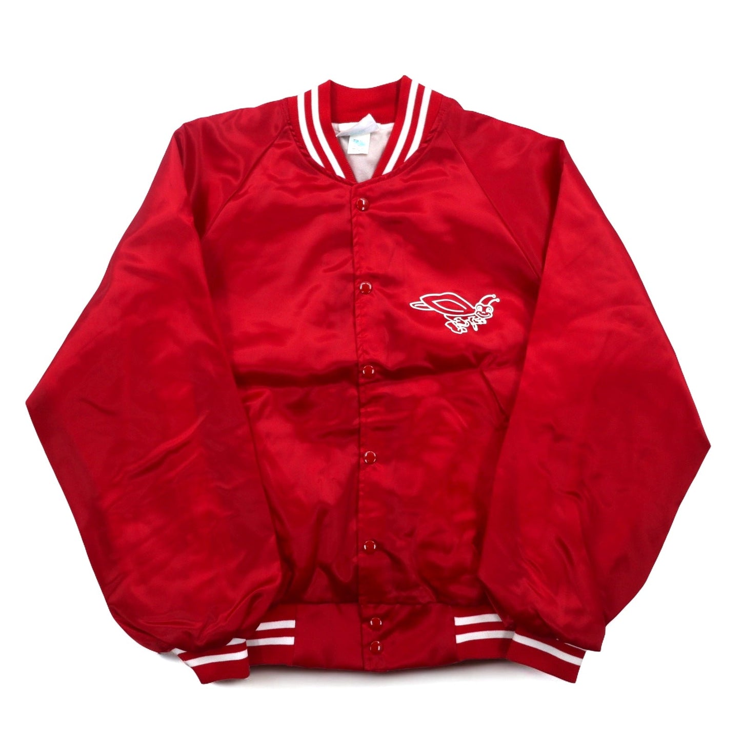 USA製 90年代 HARTWELL JACKETS スタジャン L レッド ナイロン バックプリント Katy-Did Kloggers
