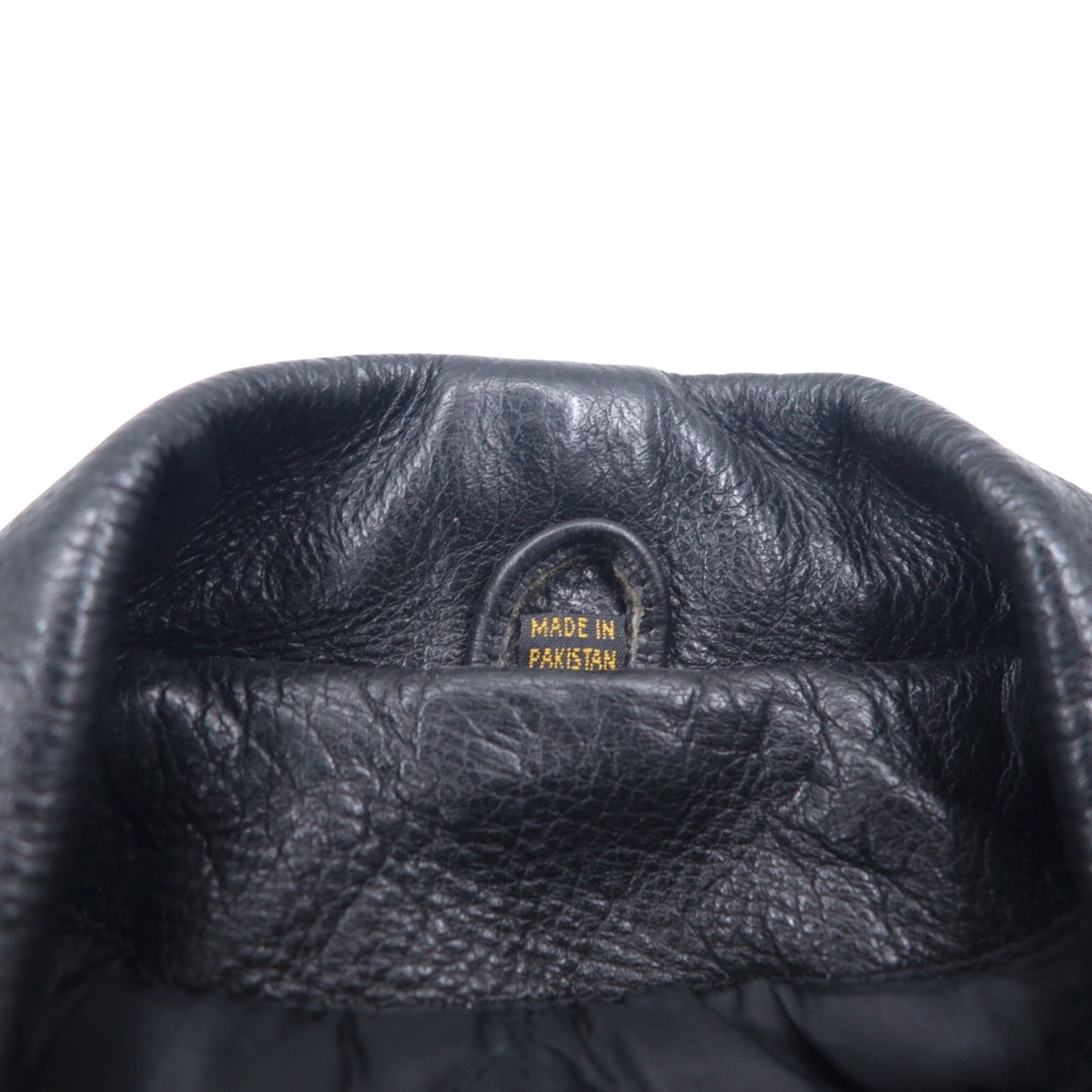 パキスタン製 90年代 パキジャン ダブルライダース レザージャケット XL ブラック GENUINE Leather レザー キルティングライナー