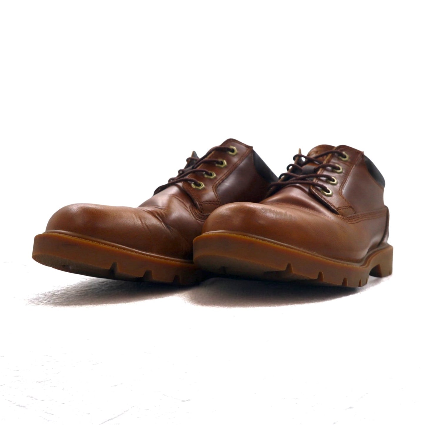 Timberland ベーシック オックスフォードブーツ 27cm ブラウン プレミアムフルグレインレザー DEFENDER加工 撥水 A1QWS