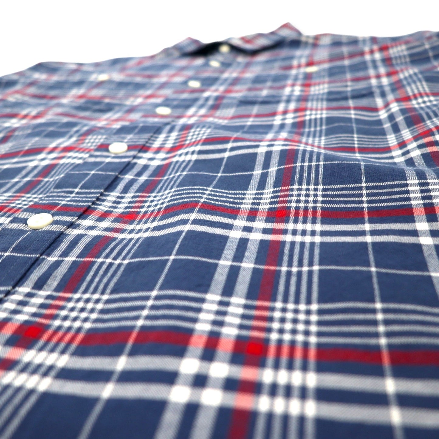 L.L.Bean チェックシャツ XXL ネイビー コットン ビッグサイズ 285277