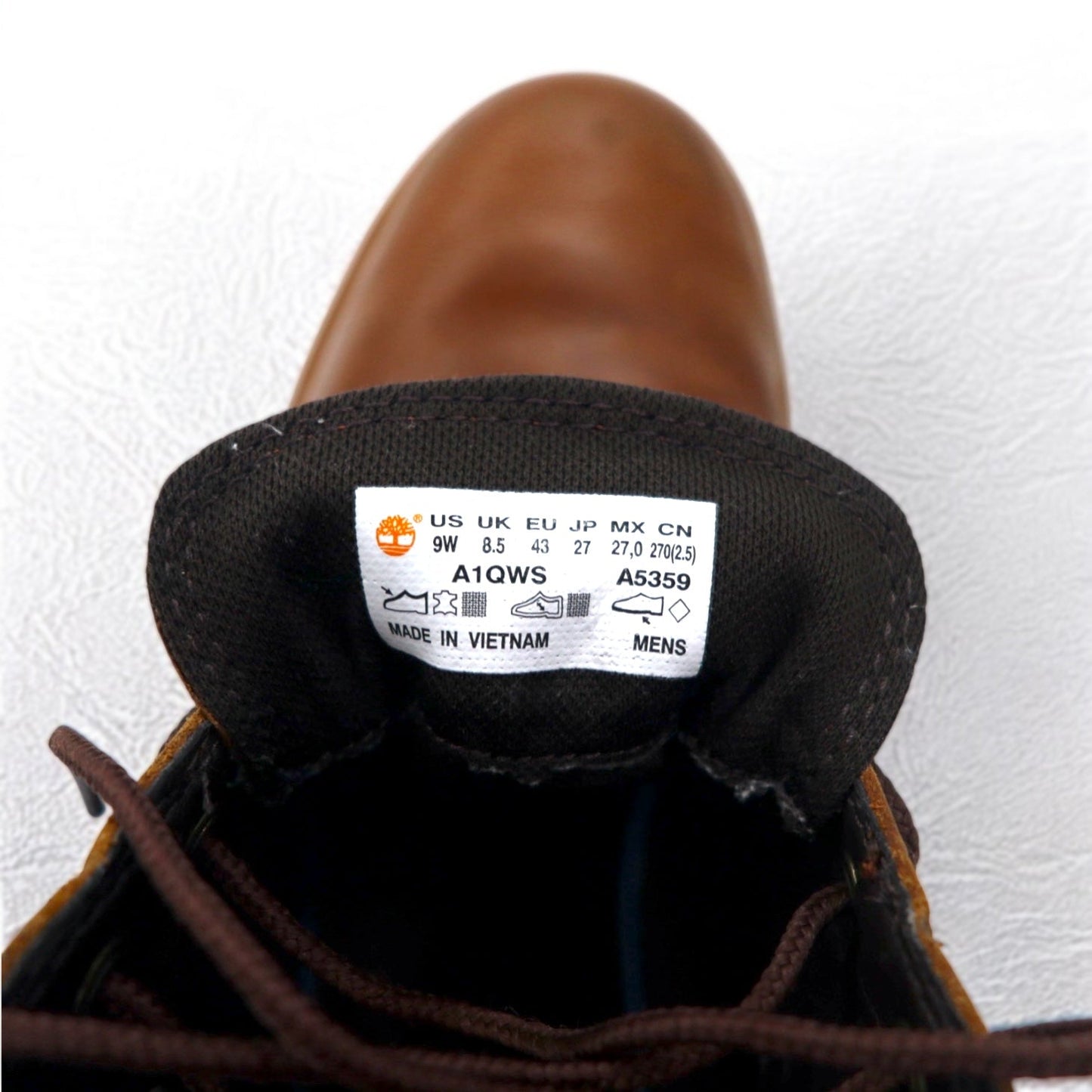 Timberland ベーシック オックスフォードブーツ 27cm ブラウン プレミアムフルグレインレザー DEFENDER加工 撥水 A1QWS