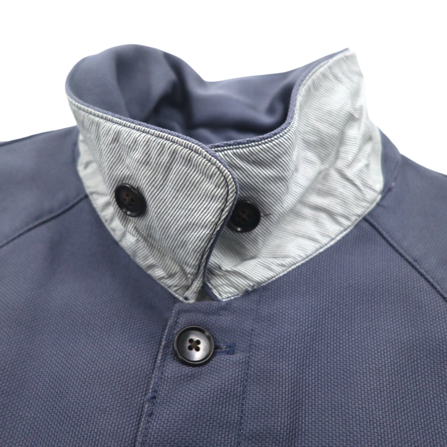 GAP オールドギャップ 00年代 ステンカラーコート L ネイビー コットン フラップポケット 356808 未使用品