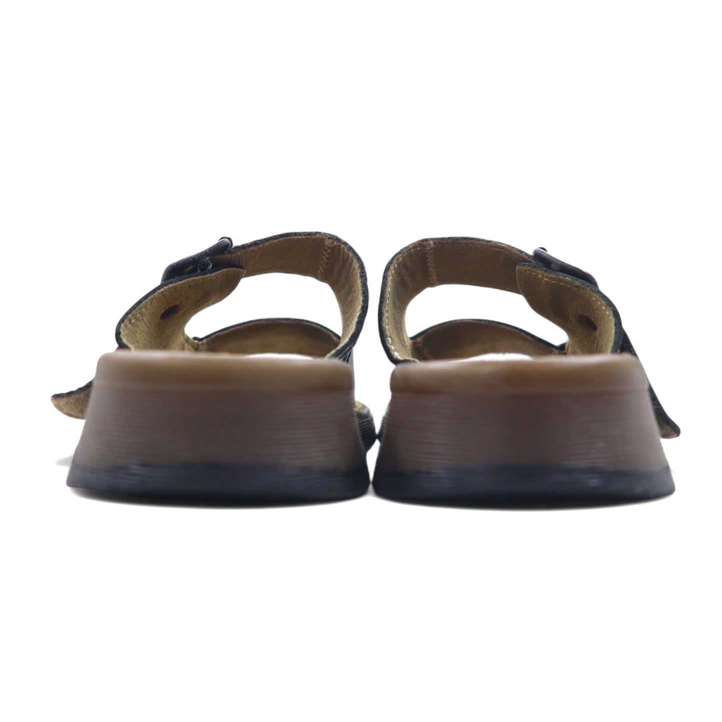 Dr.Martens レザー スライド サンダル 25cm ブラック ロゴ 8A51