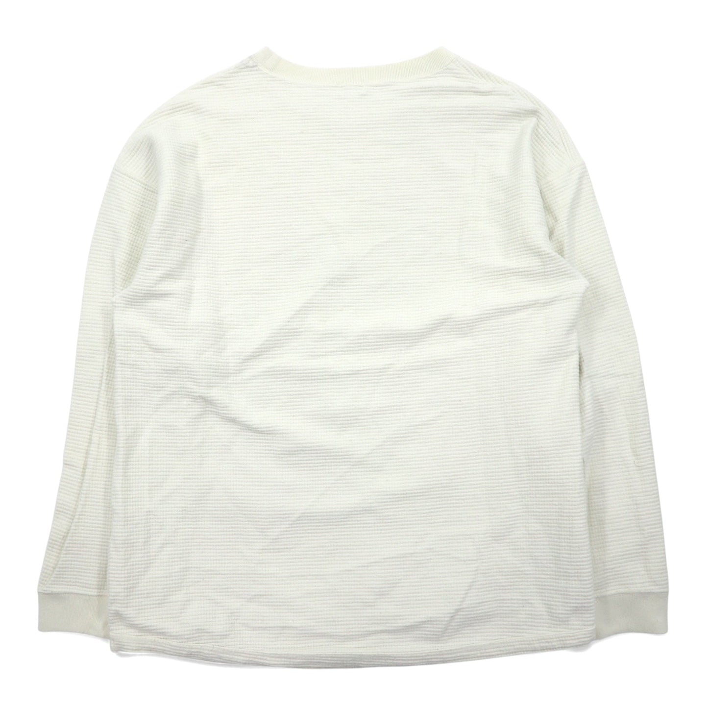 AOZORA BLUE HEAVEN サーマル ロングスリーブ Tシャツ 4 ホワイト コットン go slow caravan取扱い 日本製