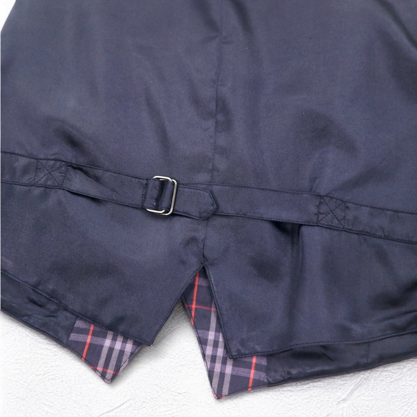 Burberrys オールド ノバチェック ジレ ベスト M ネイビー コットン