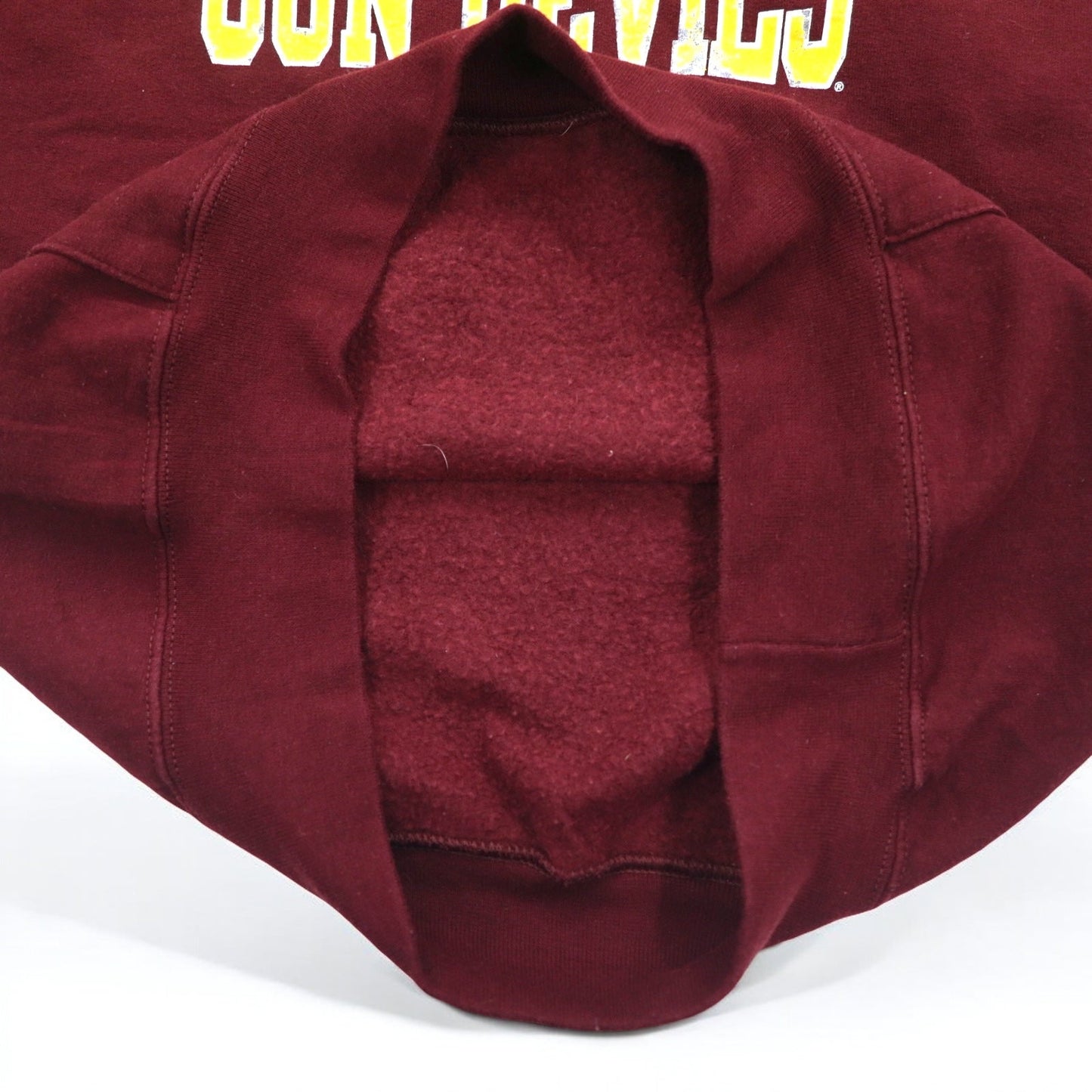 CHAMPION カレッジプリント プルオーバー パーカー S ボルドー ECO FLEECE 裏起毛 ARIZONA STATE SUN DEVILS ニカラグア製