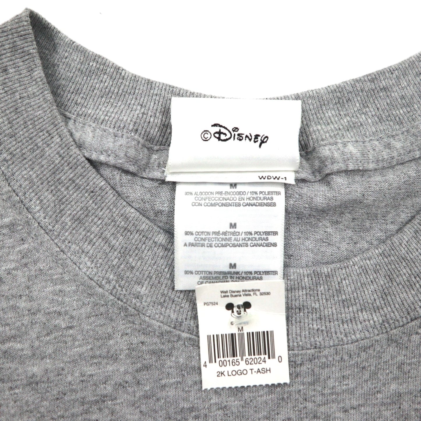 Walt Disney World 00年代 ディズニー ミッキーマウス 2000 ミレニアム Tシャツ M グレー 未使用品