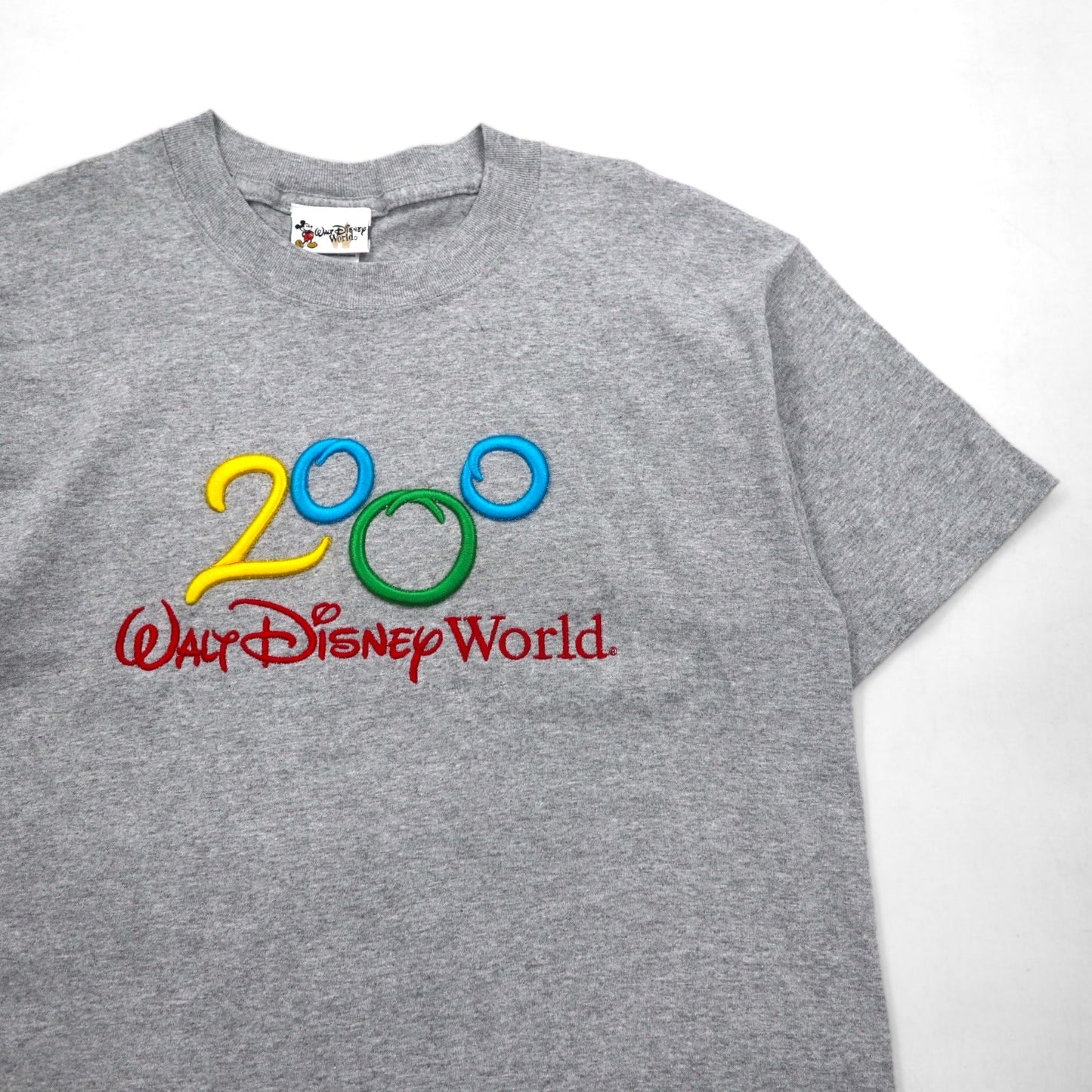 Walt Disney World 00年代 ディズニー ミッキーマウス 2000 ミレニアム Tシャツ M グレー 未使用品