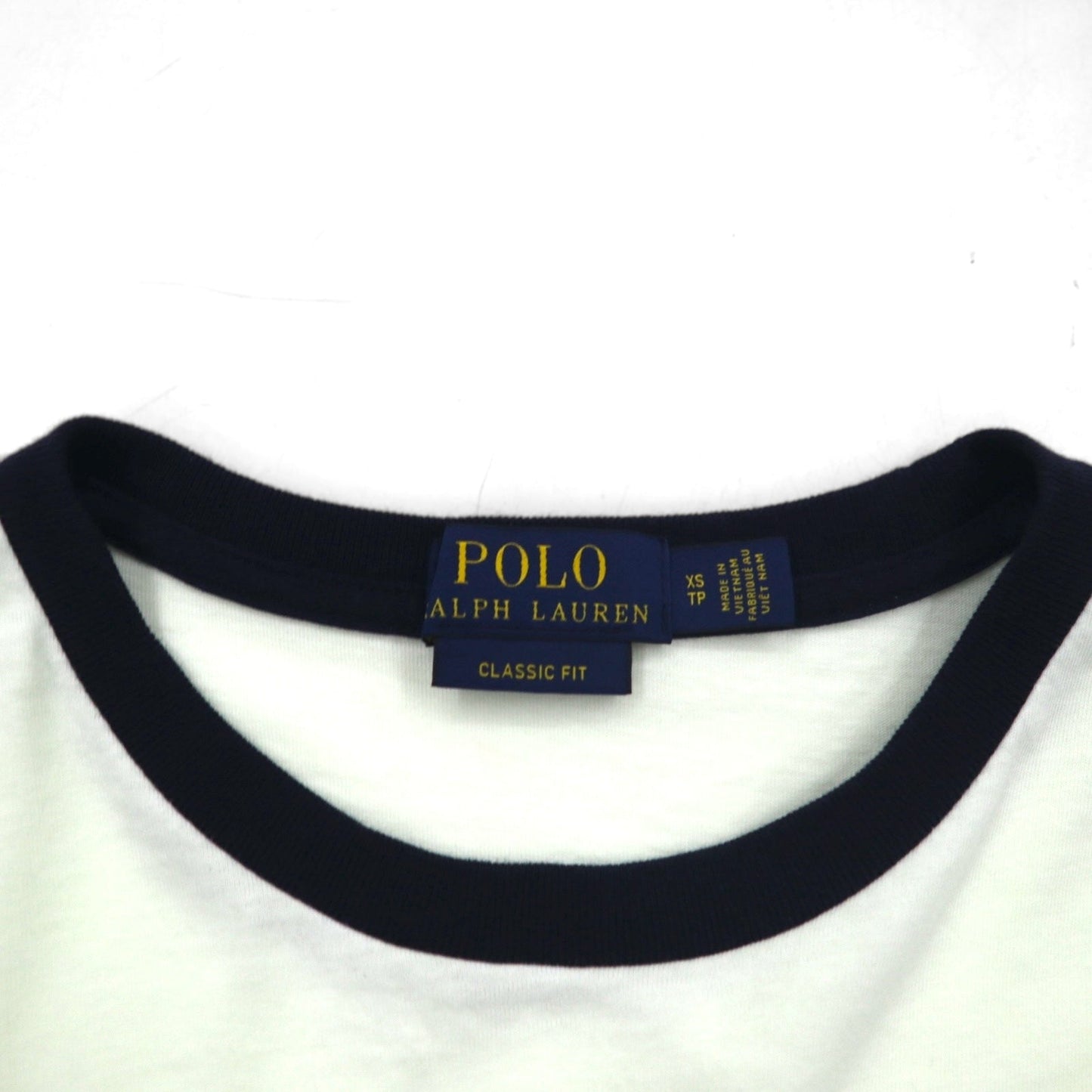 POLO RALPH LAUREN カラーブロック ポケット Tシャツ M ホワイト スモールポニー刺繍