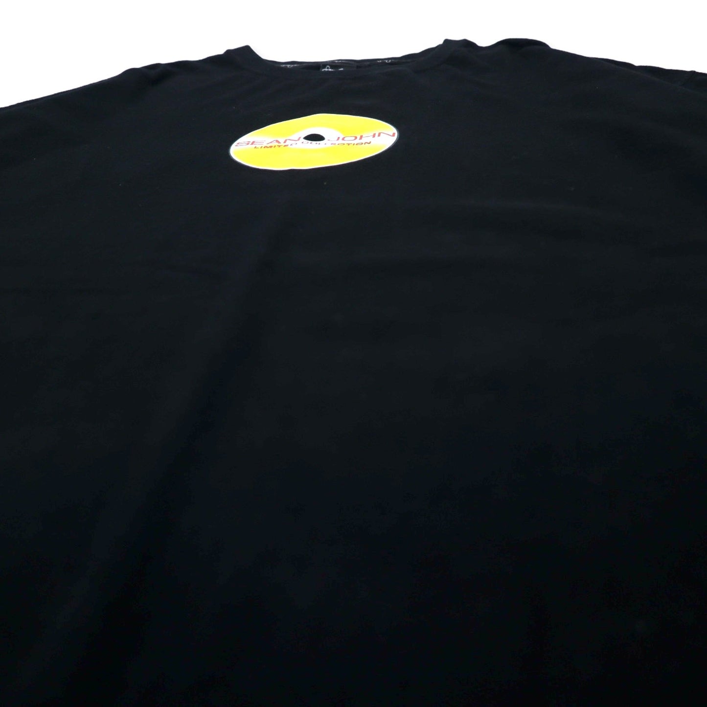 SEAN JOHN 00年代 ビッグシルエット プリント Tシャツ XXL ブラック コットン レコード LIMITED COLLECTION ビッグサイズ