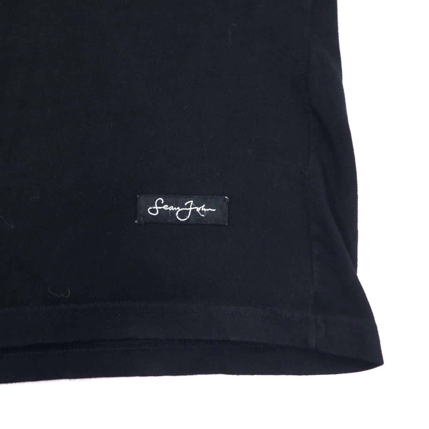 SEAN JOHN 00年代 ビッグシルエット プリント Tシャツ XXL ブラック コットン レコード LIMITED COLLECTION ビッグサイズ