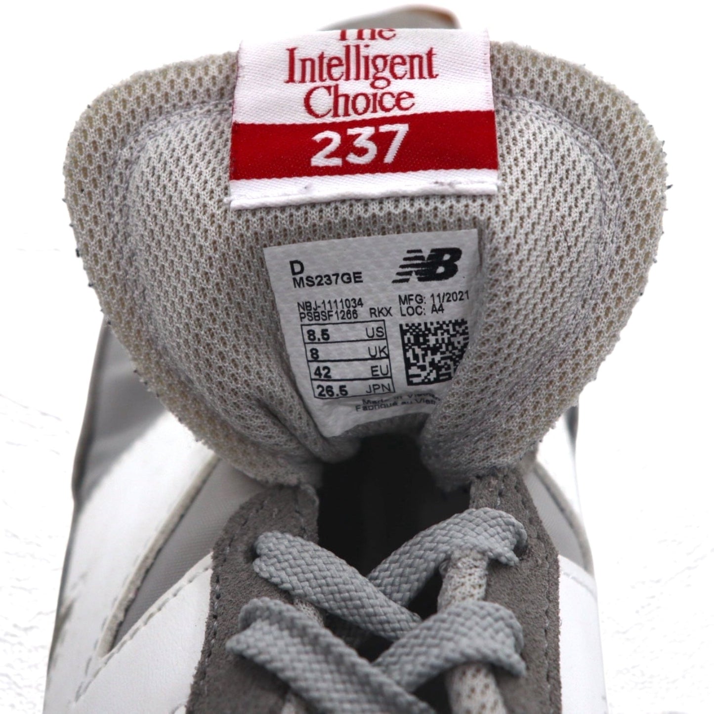 new balance 237 スエード スニーカー 26.5cm グレー MS237GE