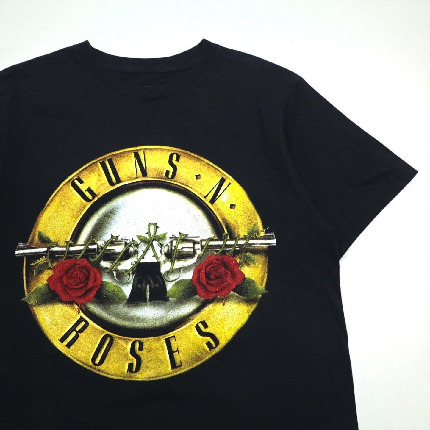 GUNS N' ROSES ガンズアンドローゼズ ヨーロッパ製 ロック バンド Tシャツ M ブラック コットン 両面プリント Cool Tee